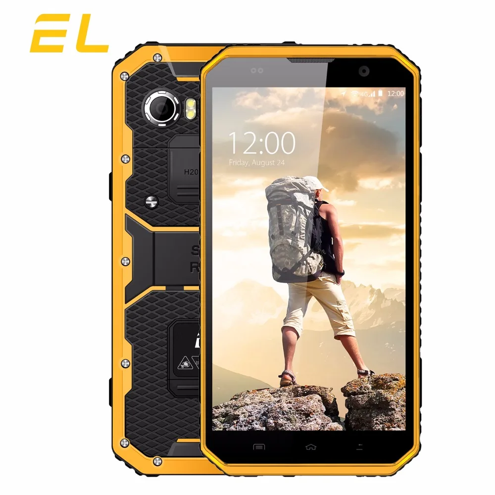 EL W9 IP68 Mobile Phone Android 6 0 Inch FHD MTK6753 Octa Core 2GB 16GB Phones
