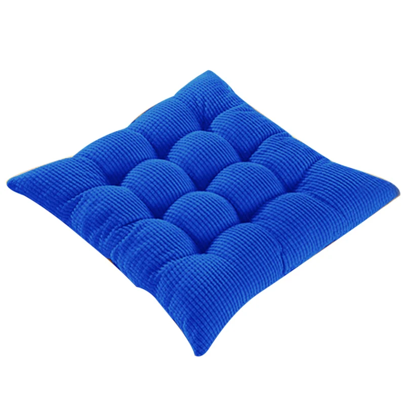 EHOMEBUY Новое поступление подушки офисные плюшевые подушки сиденья подушки для кресла однотонные синие подушки бандажные дизайнерские диванные подушки для дома - Цвет: 01