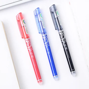 

12 pcs/lot Erasable Gel Pen 0.5mm Refills Colorful Stationery Office School Supplies Noverty Item Free Shipping