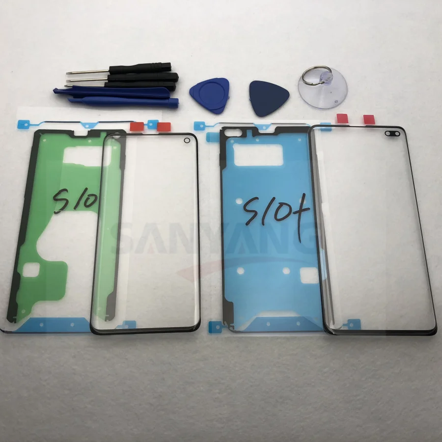 

S10e Outer Glass Lens Replacement External Glass for Samsung Galaxy S10 Plus G973 G975 LCD Display Touch Screen Front Glass S10+