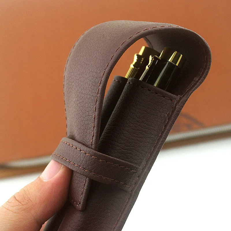 1 шт. Новый Прочный чехол для ручек из искусственной кожи|pen case|leather pen bagbag for pens |