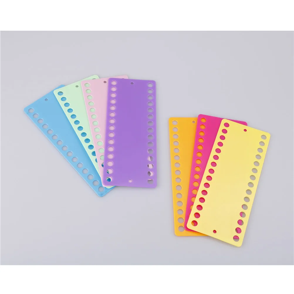 

1pc 7 Colors Plastic Cross Stitch Row Line Tool Home Sewing Tools Accessory 30 Positions Thread Board