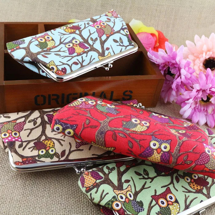 Excellent Quality New Top Brand font b Womens b font Lovely Style Lady Wallets Hasp Owl