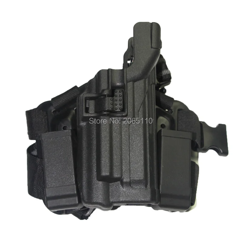 

Tactical Pistol LV3 Light Bearing Leg gun Holster Hunting RH Drop thigh Holster set with Duty Platform for beretta M9 92 96