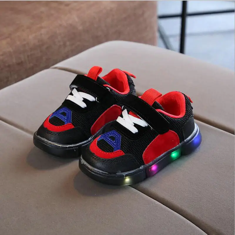 New Children LED glitter Spring And Autumn Casual Shoes baby girls boys shoes colorful lighted baby Sport shoes baby sneakers