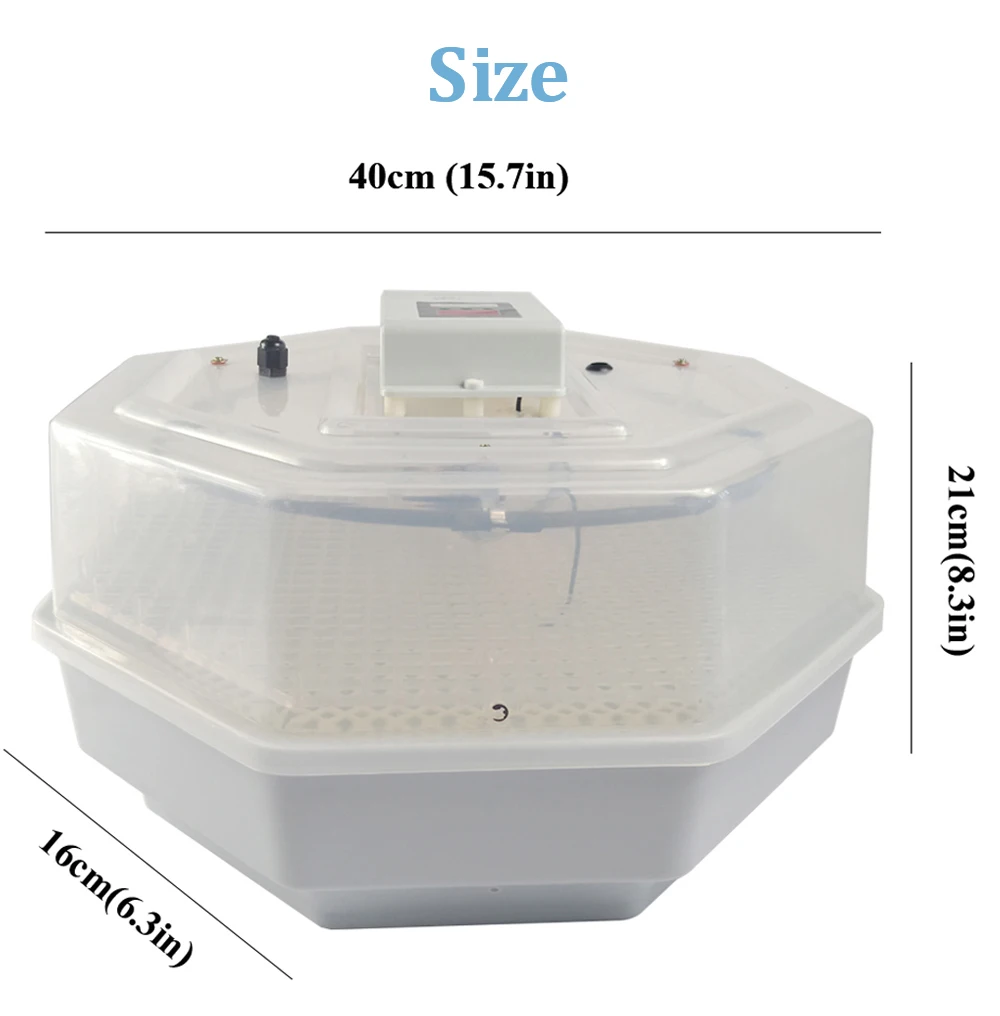 Автоматический инкубатор, удерживающий 60 яиц, энергосберегающий и многофункциональный мини-инкубатор для домашнего использования