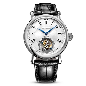 

Genuine Seagull Tourbillon Guilloche Manual Wind Power Reserve Mechanical Men's Watch 818.900