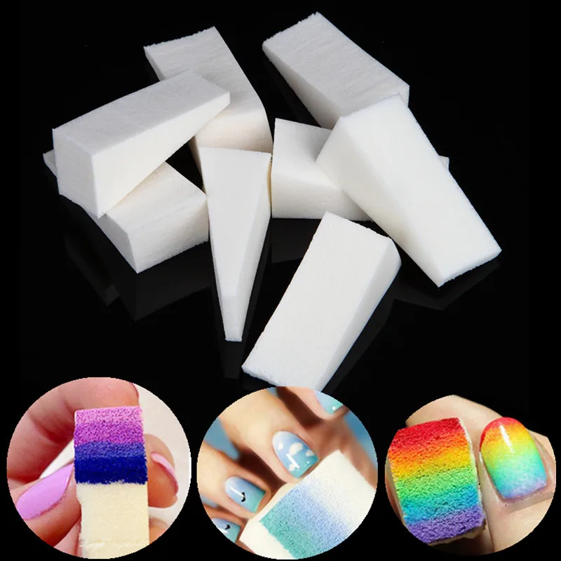 

8pcs Nail Art Gradient Color Stamping Sponge Set NaiL Art Nails 3D DIY Creative