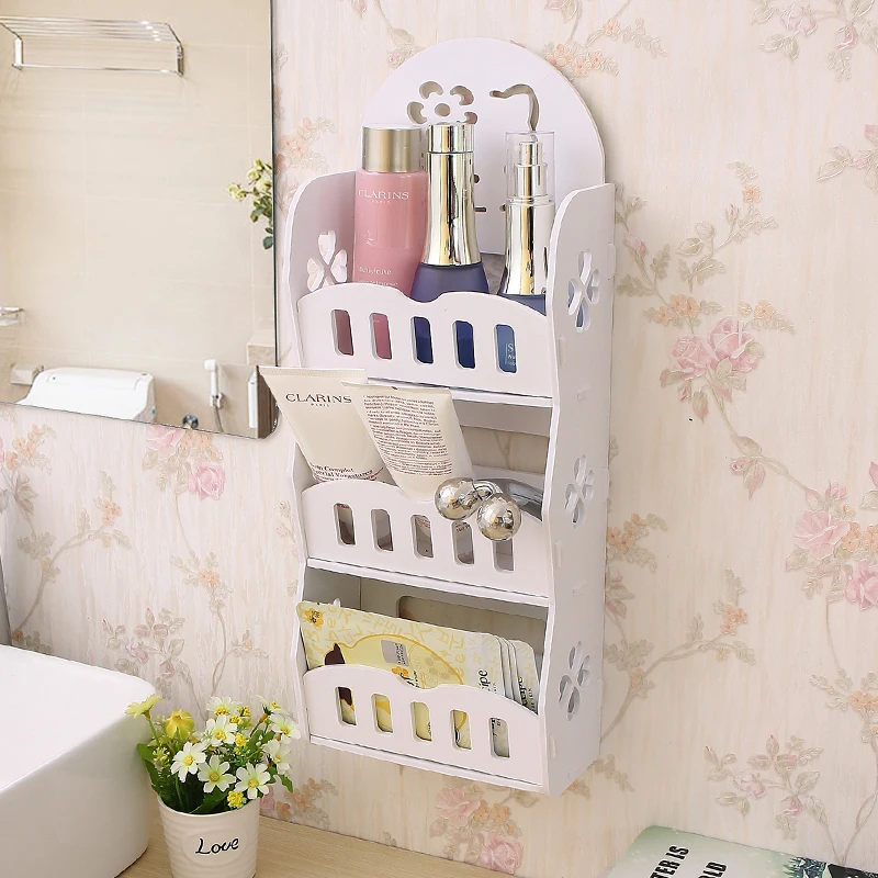 Bathroom Shelf Cosmetic Organizer Makeup Organizer Wall Mounted