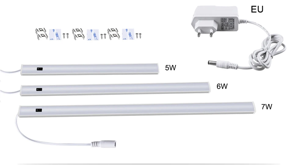 Hand Sweep Switch LED Under Cabinet Kitchen Light Bedroom Wardrobe Closet Night Lights (14)