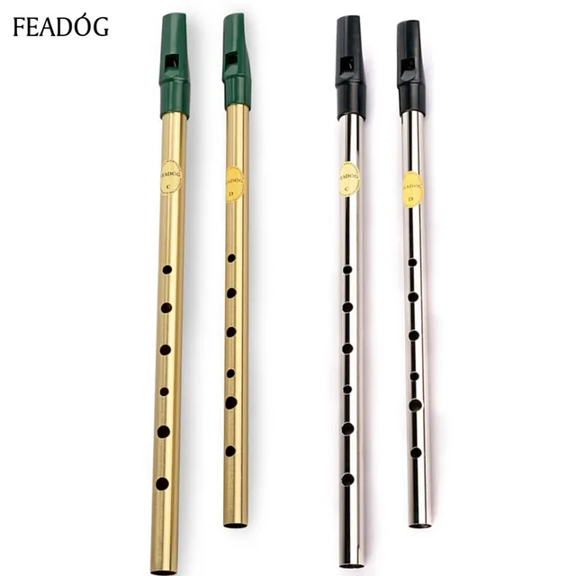 Irish Whistle Flute Feadog C D Key Tin Whistle 6 Hole Flute