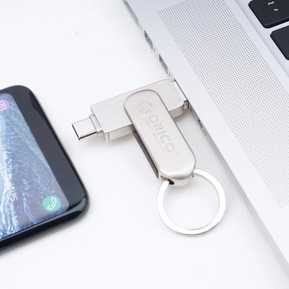 ORICO USB флеш-накопитель 3-в-1 Тип-C USB3.0 Micro-B 64 Гб оперативной памяти, 32 Гб встроенной памяти, USB3.0 флэш-память USB флешки флэш-памяти OTG U диск для телефона/планшета/ПК