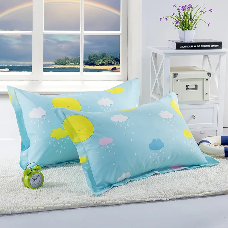 

1 Piece 48cm*74cm Anime Sunshine Pillow Case Cover 100% Polyester Knitted Pillowcase Cartoon Pillow Cases For Kid Girl XF340-12
