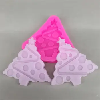 

BK1094 Merry Christmas Tree Silicone Mold Chocolate Moldes De Silicona Fondant Cake Decoration Cookie Mold