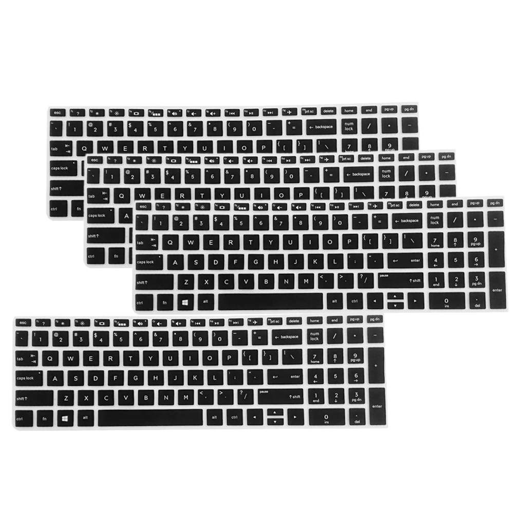 4Pcs High invisible Keyboard Protector Skin Cover For HP 15.6'' BF Laptop