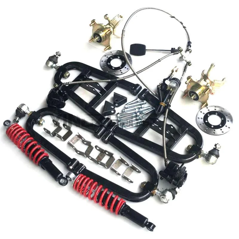 

Go Kart Karting Four Wheel Spindle 110/10MM Wheel Flange Sitting Quad Buggy ATV Front Suspension Shock Absorbers Swingarms