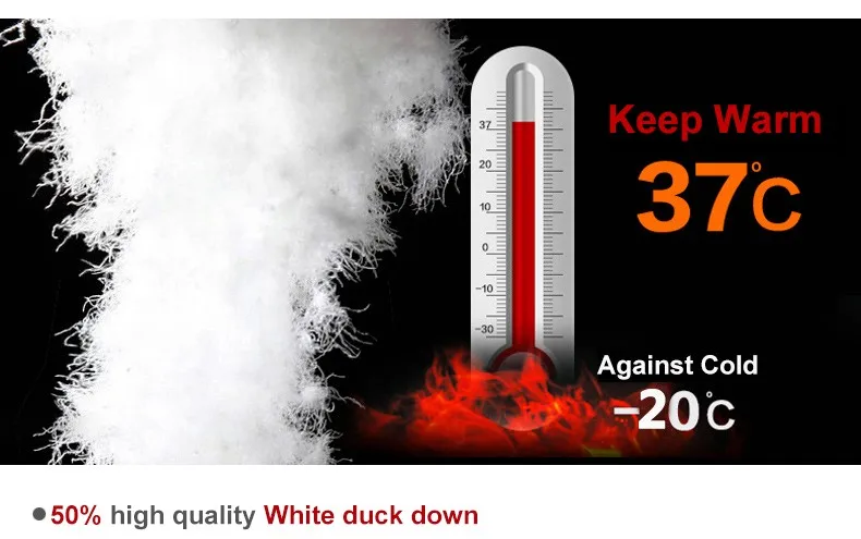50% White Duck Down Jacket