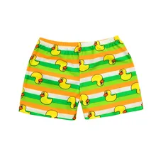 Короткий чемодан с эластичной резинкой на талии, гавайский купальный костюм для мальчиков, стрейчевый пляжный купальник с мультяшным принтом, купальные штаны, шорты,# y4