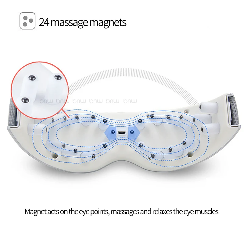 5 скоростей 350mA вибрационная маска для массажа глаз, беспроводной датчик жестов, зарядка через USB, электрические инструменты для ухода за здоровьем, снятие стресса