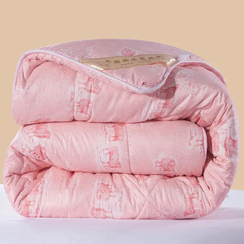 JaneYU Новое одеяло для зимы чистая шерсть Стёганое одеяло постельные принадлежности одеяло/пододеяльник вставка 4 цвета - Цвет: jade color
