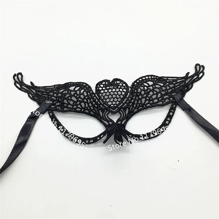 1 шт., сексуальная черная кружевная маска с вырезом, черная классная Цветочная маска для глаз для маскарада, вечерние маскарадные маски, маскарадный костюм, вечерние костюмы на Хэллоуин - Цвет: Темно-синий