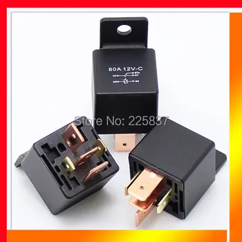 

auto electrical relay (5pc/lot) good quality JD1914(2912) 12v DC 5Pin 5P heavy duty 80A 80amp car relay with bracket
