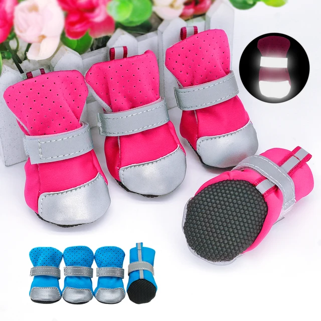 Waterproof Dog Cat Shoes Winter Warm Dog Puppy Socks Reflective Anti