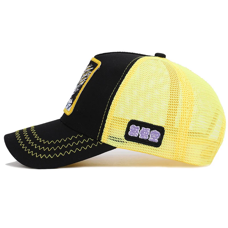 Cap Dragon Ball Gohan Women Men Snapback Hat Anime Mesh Boy Breathable Sun Summer Sports Outdoor Accessory (2)
