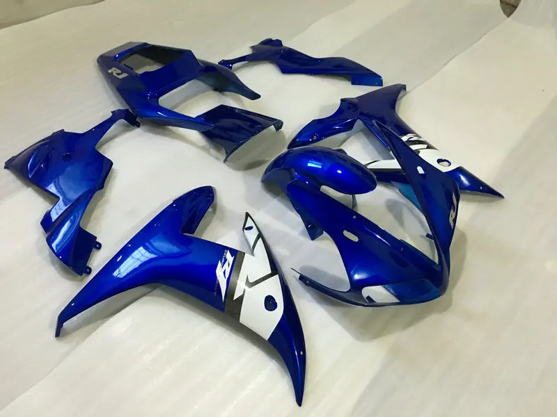 Комплект обтекателей для мотоцикла YAMAHA YZFR1 02 03 YZF R1 2002 2003 YZF1000 yzfr1 ABS синий белый