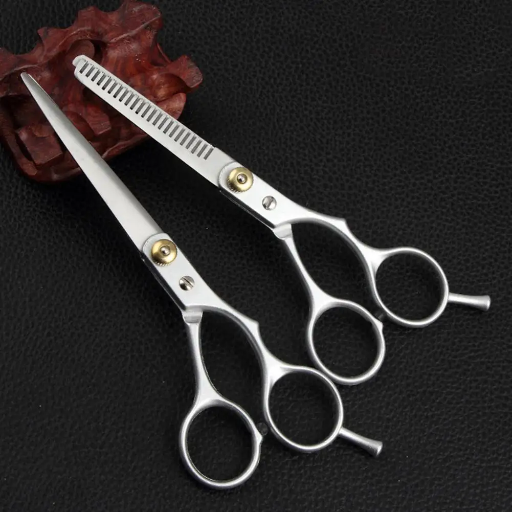 

Professional 6 inch Hair Scissors Cut Hair Cutting Thinning Stainless Steel Salon Hairdressing Shears Regular Hair Scissors Kit