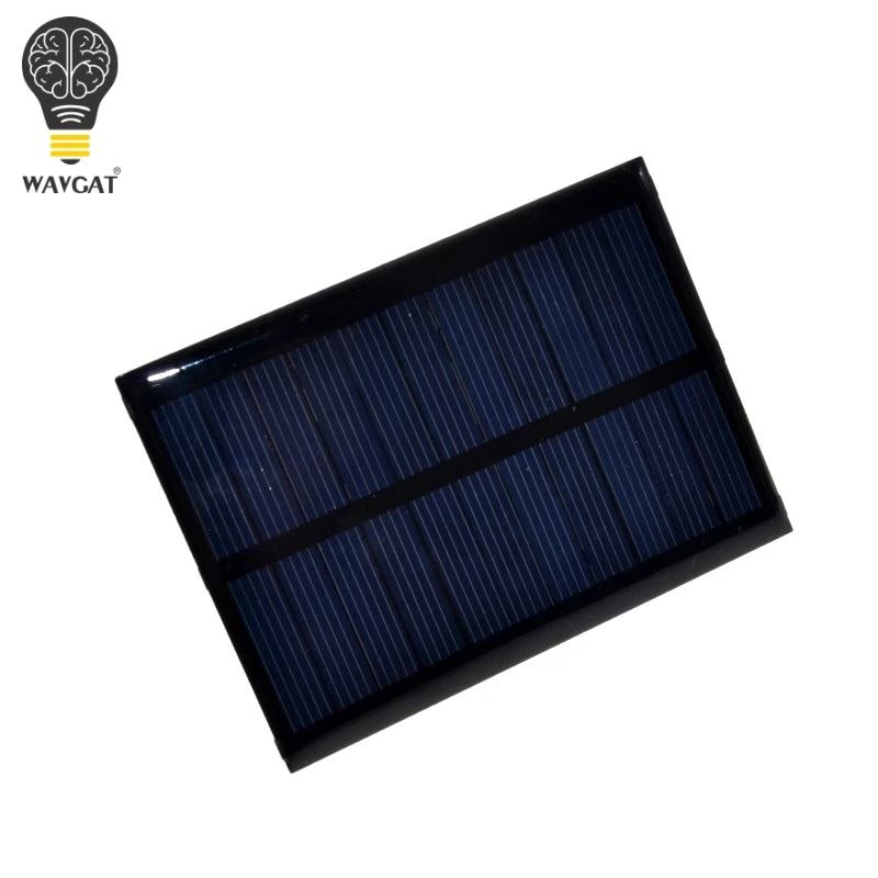 Pannello Solare 0.5 W 5 V Modulo Fai Da Te Piccolo Pannello Solare Per Il Telefono Cellulare Portatile Del Caricatore Della Casa Di Luce Giocattolo Ec