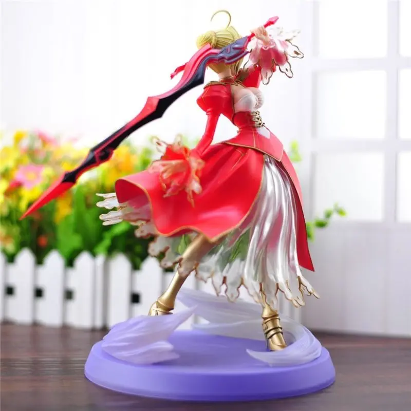 Экшн фигурка Новинка "судьба" Stay Night Extra Red Saber Lily из ПВХ масштаб 1/8 23 см T30|pvc