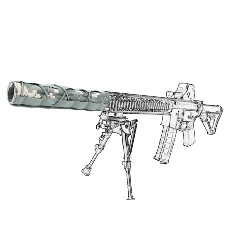 

14" 22cm Suppressor Case Heat Cover Airsoft Suppressor Cover Tactical Accessory Quick Release CP Suppressor Holsters