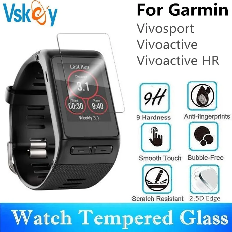 Vskey 100pcs Smart Watch Screen Protector For Garmin Vivoactive Hr