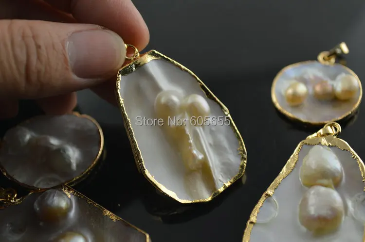 Ожерелье с подвеской &quotперламутровая Швабра&quot|mother of pearl|mother pearl shellmother pendant |