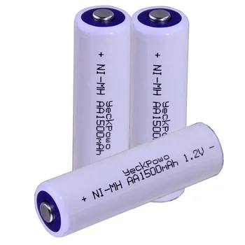 

Real capacity! 3 pcs AA 1.2V NIMH AA rechargeable AA battery 1500mah for camera razor toy remote control flashlight 2A