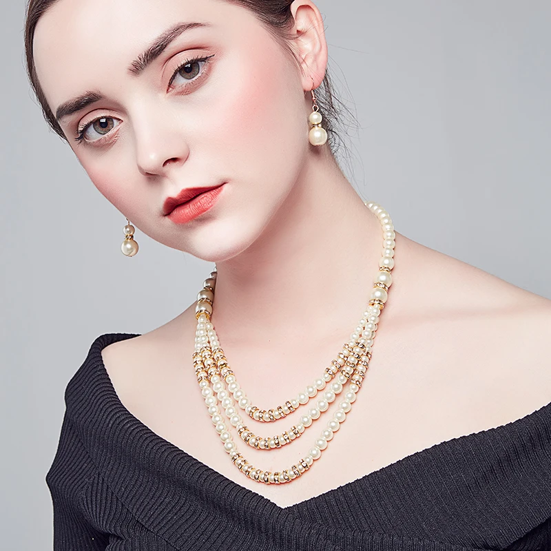 2018 модное жемчужное ожерелье rundell ювелирные изделия для женщин позолоченное
