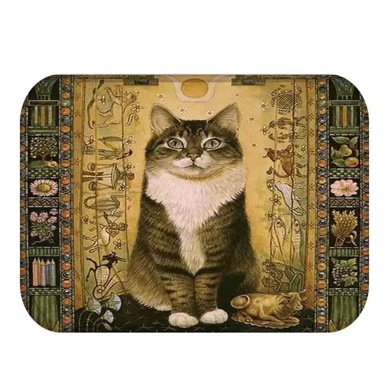 40x60cm New Cartoon Style Lovely Cat Anti-slip Floor Mat Outdoor Rugs Animal Front Door Mats Kitchen Mat for Living Room 40x60cm New Cartoon Style Lovely Cat Anti-slip Floor Mat Outdoor Rugs Animal Front Door Mats Kitchen Mat for Living Room