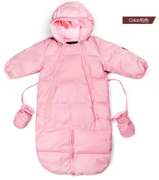 Лидер продаж 2018 года, модные зимние комбинезоны для малышей, детские комбинезоны, утепленный хлопковый теплый комбинезон, спальный мешок