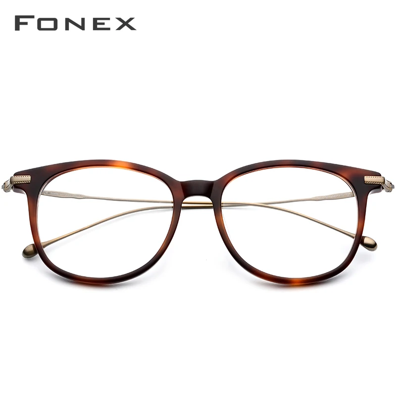 US $43.86 Fonex Titanium Optical Glasses Frame Men New Fashion Vintage Square Prescription Eyeglasses Women Myopia Spectacle Eyewear 854