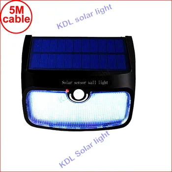 

48 LED 900lm Solar indoor Light PIR motion radar smart led LEDs Human Bod to 5M cable street wall outdoor light for