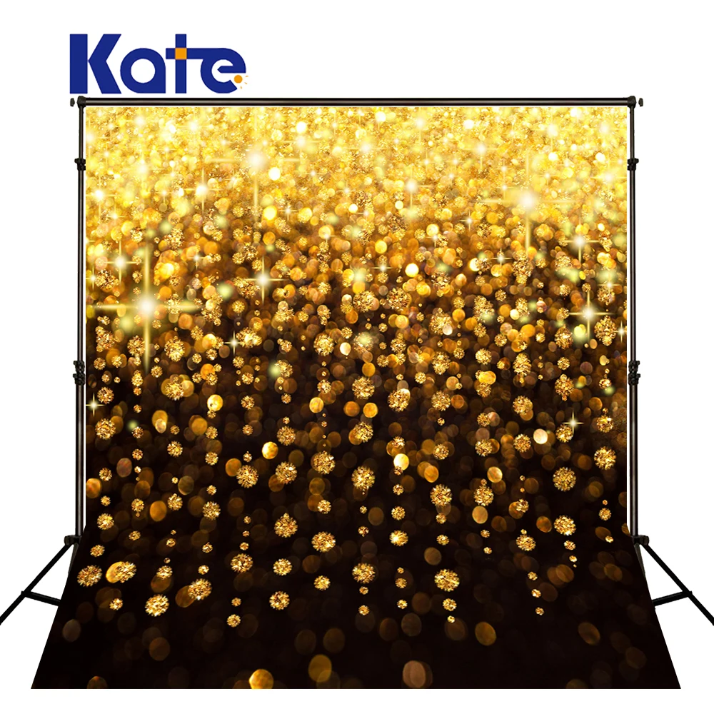 

Kate Gold Blingbling Wedding Photography Backdrops Black Gold Light Newborn Photography Props Backdrops Wedding Party Backdrops