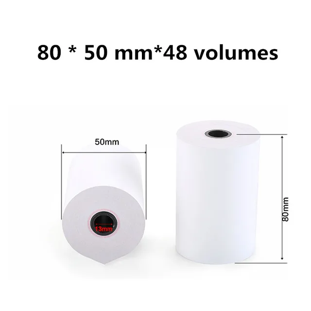 Cheap Poss Cashier's receipt printing paper 80x50mm thermal paper 80mm Thermal printer small roll printing paper High quality material