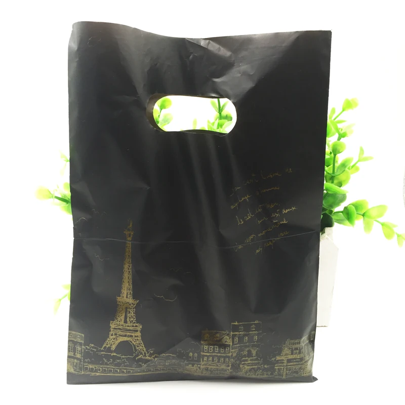 100 unids/lote de bolsas de plástico para dulces Gft Mix, Torre Negra y Beige, bolsas de plástico con embalaje de joyería de 15x20cm Z270|bags with|bags with handlesbag bag - AliExpress