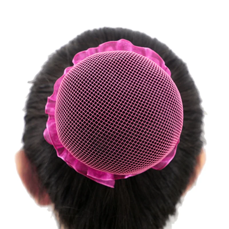 Головной убор для девочек балет танцы Фигурное катание Снуды Hairnet Bun Cover Crotchet Hair Net Ballerina головные уборы аксессуары