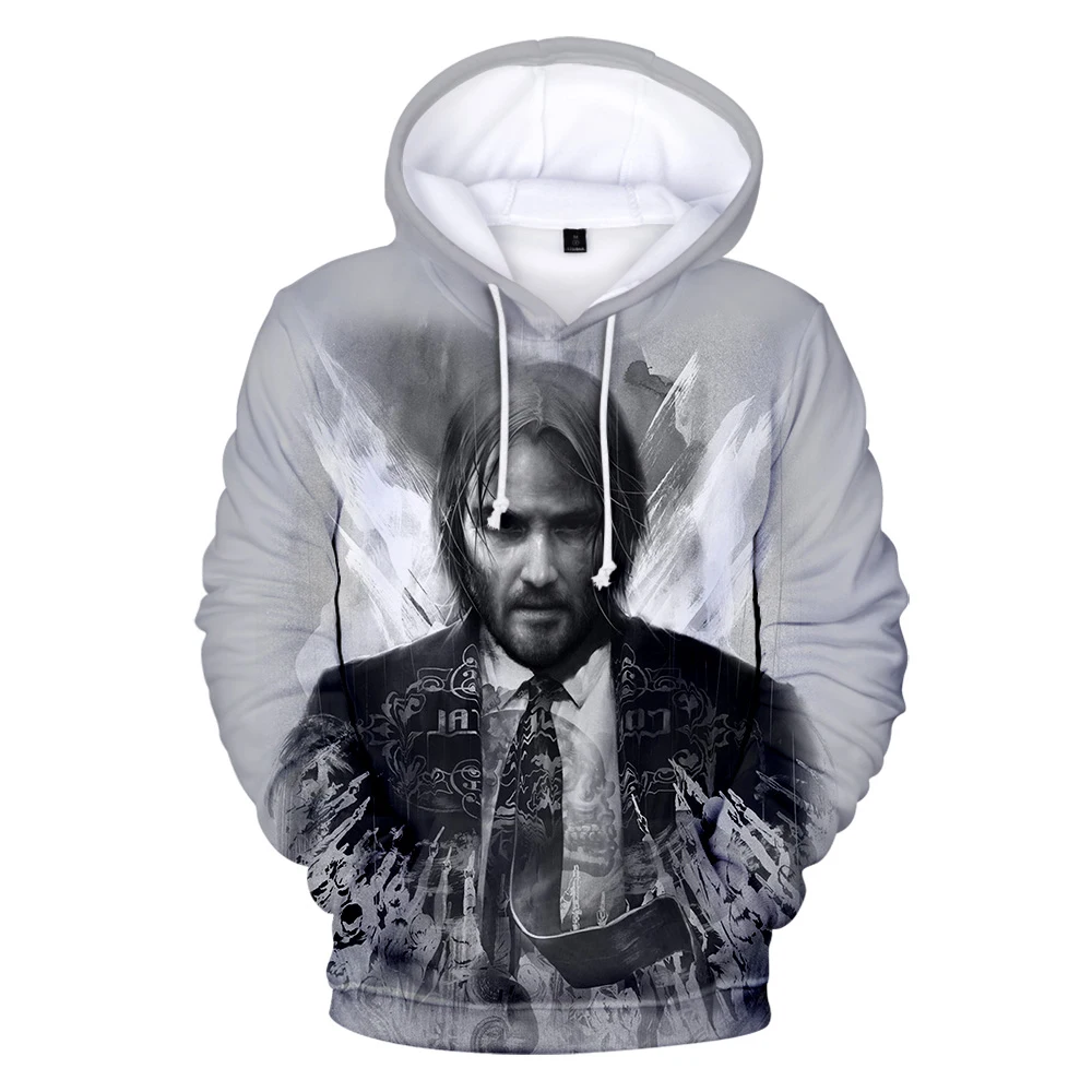 Hip Hop Aikooki 3D John Wick 3 Hoodies Men/Women Autumn Funny Fashion streetwear Sweatshirt Hoody Boy/Girl Pullover Jacket boys