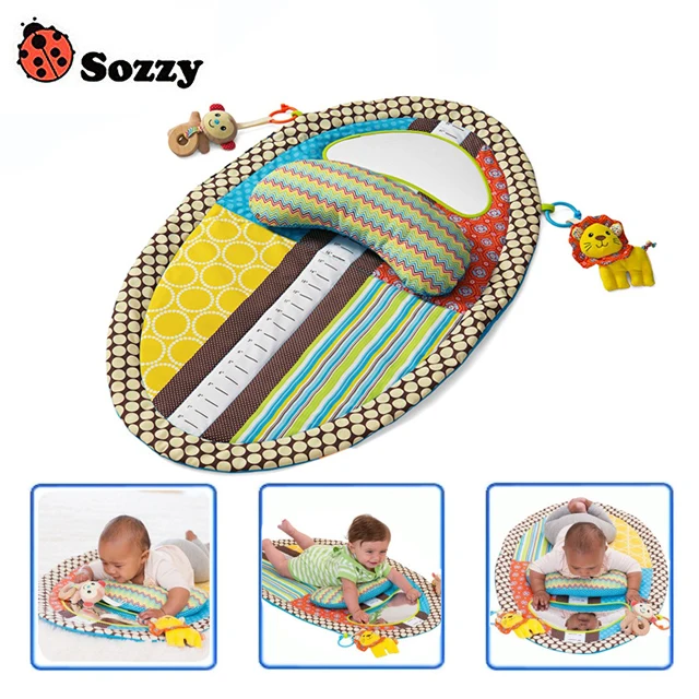 Sozzy Детские игрушки коврики большие 87 см ползающие активности коврик с подушкой