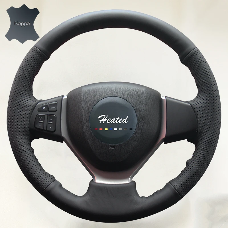 Genuine Leather Steering Wheel Cover for Suzuki CELERIO S CROSS SX4
