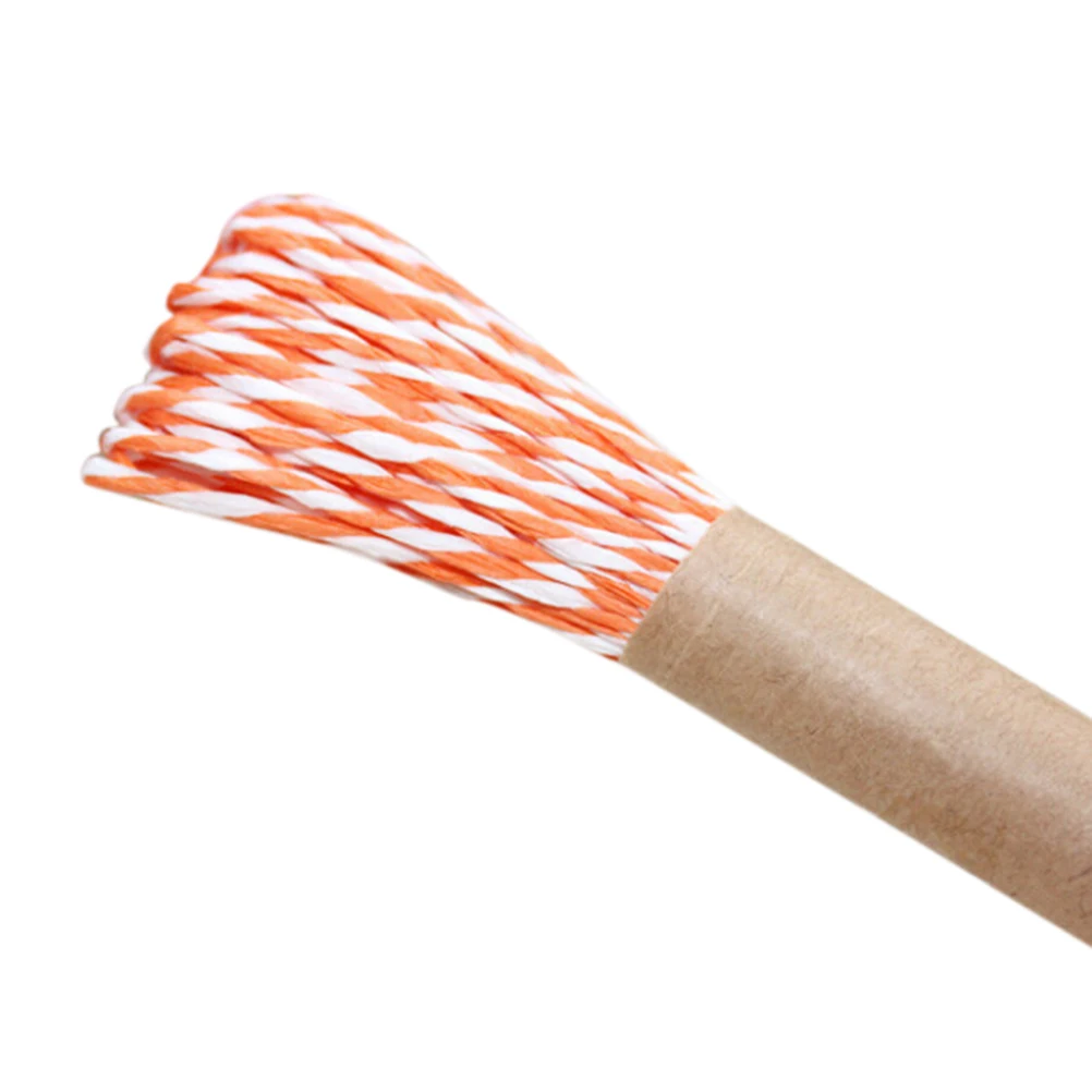 10 м DIY скрученная бумажная рафия ремесло подарок оберточная бечевка веревка нить скрапбукинги приглашение цветок украшение 11 цветов - Цвет: Orange