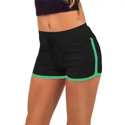 Feitong Лето 2018 женские шорты тренировка пояс обтягивающие эластичные шорты мягкая смесь хлопка модные однотонные новые шорты Feminino
